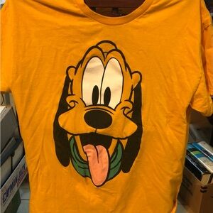 Disney Pluto Yellow Dog T-Shirt Size L